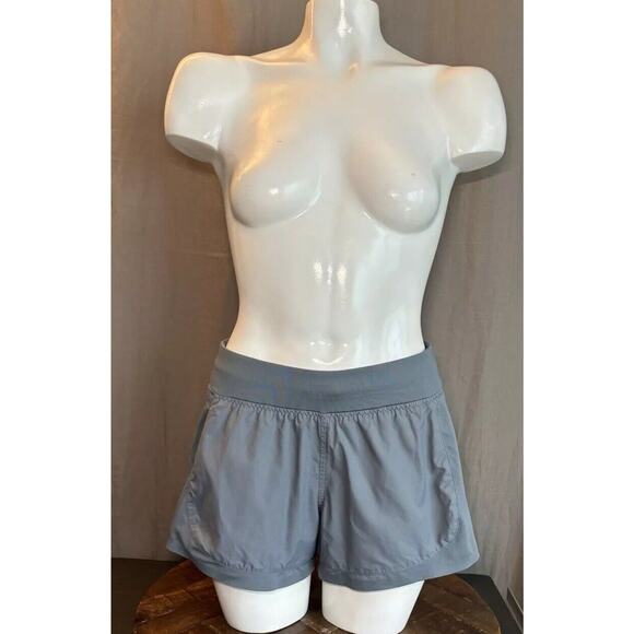 Athleta Running Shorts Grey Athletic Workout Zipper Pocket Size Xsmall - Picture 3 of 16